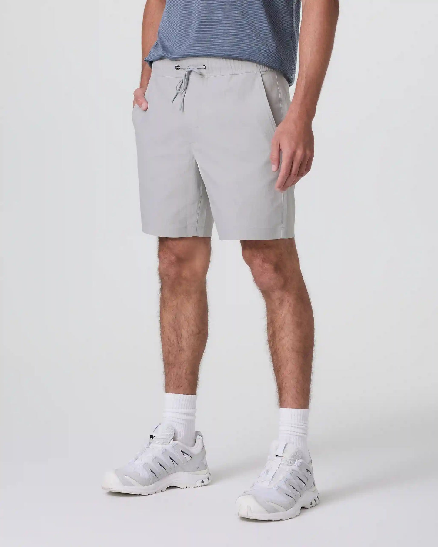 Cascade Crinkle Elastic Waist Short 8"