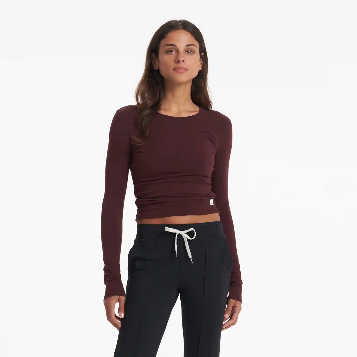 Long-Sleeve Coast Crop Crew