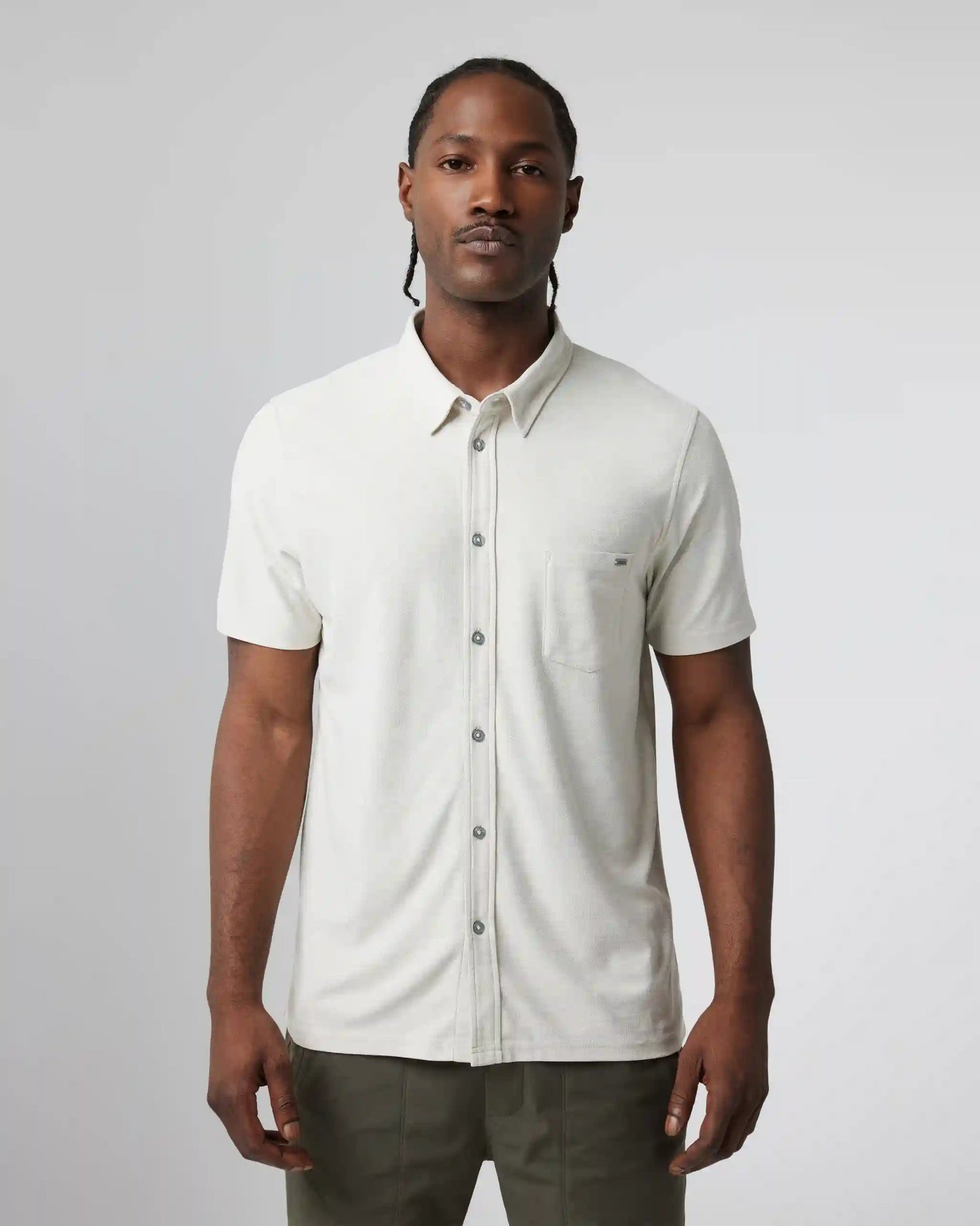 Short-Sleeve Ace Button Down