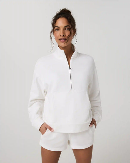 Pique Fleece Half Zip