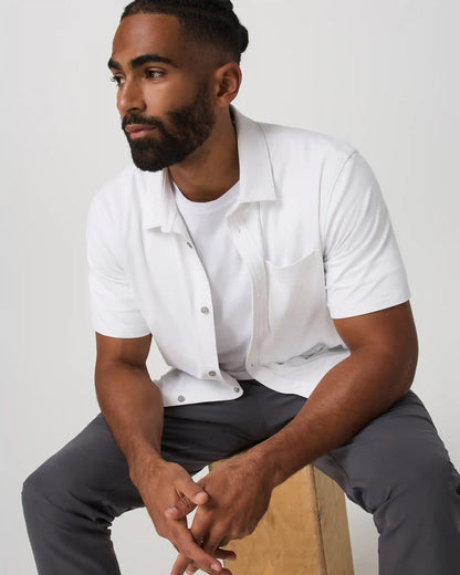 Short Sleeve Ponto Button Down Shirt