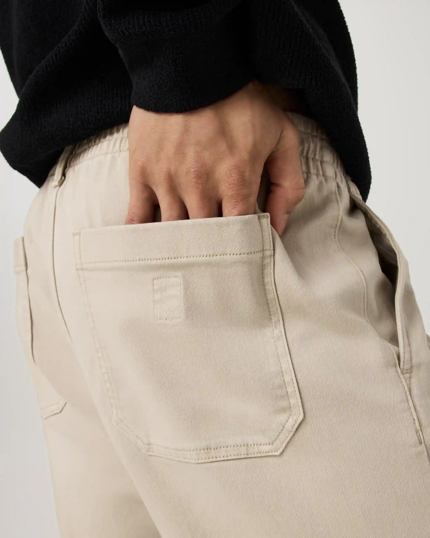 Benton Twill Elastic Waist Pant Relaxed Fit 30"