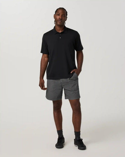 Short Sleeve Merino Wool Sweater Polo