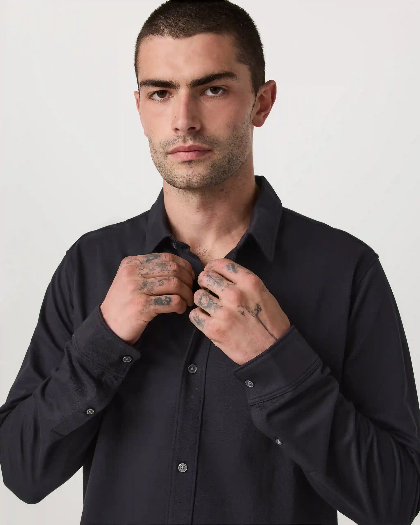 Long Sleeve Knit Oxford Button Down - Classic Fit