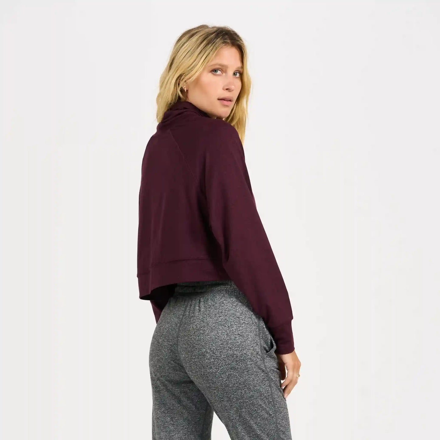 Halo Crop Funnel Neck