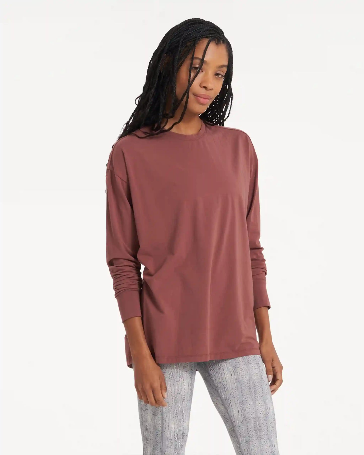 Long-Sleeve Feather Tee