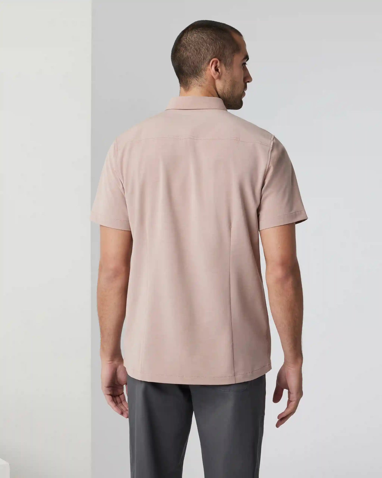 Short-Sleeve Bridge Button Down