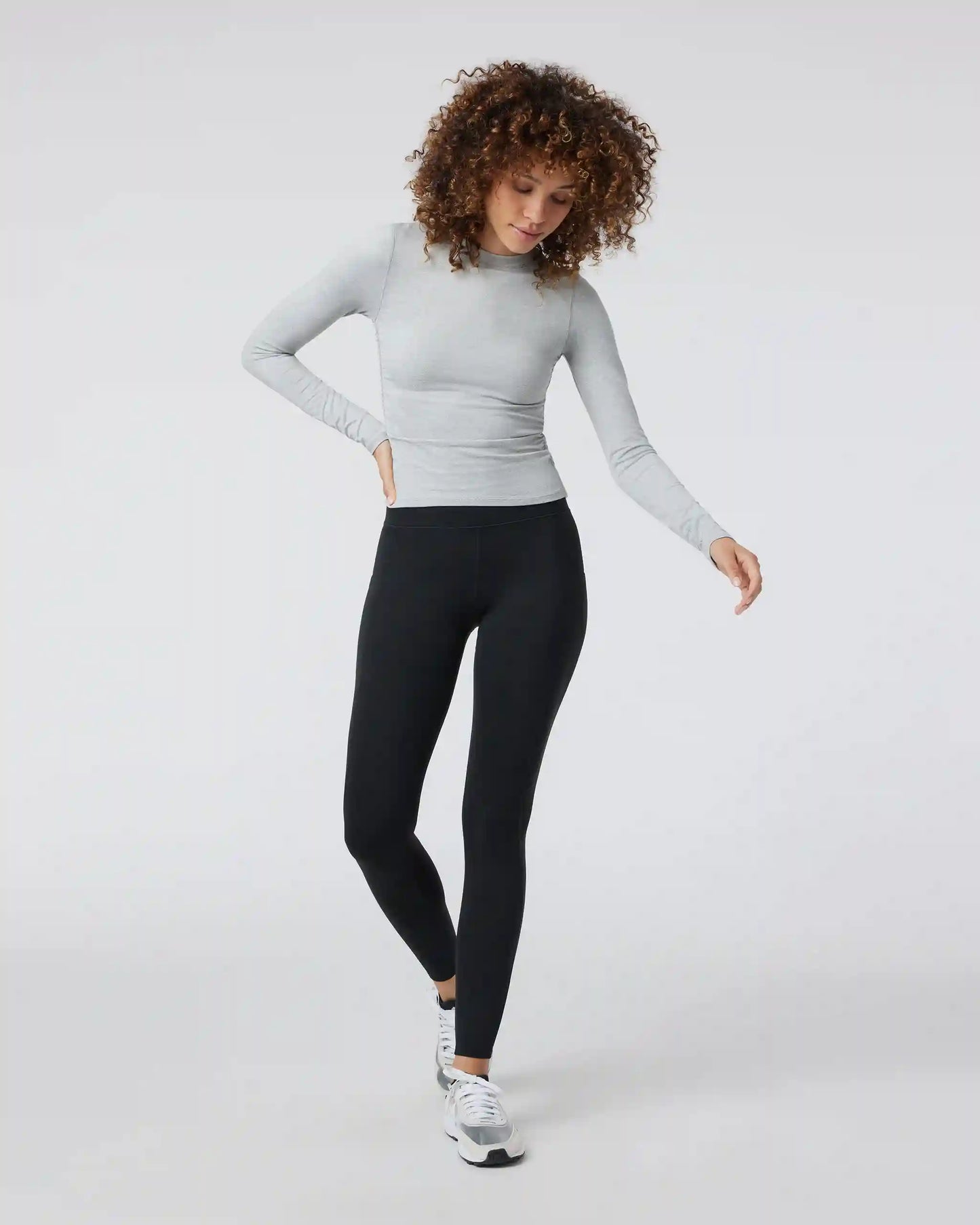 Long Sleeve Halo Ruched Tee