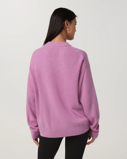 Émilie Cashmere Oversized Rib Crew