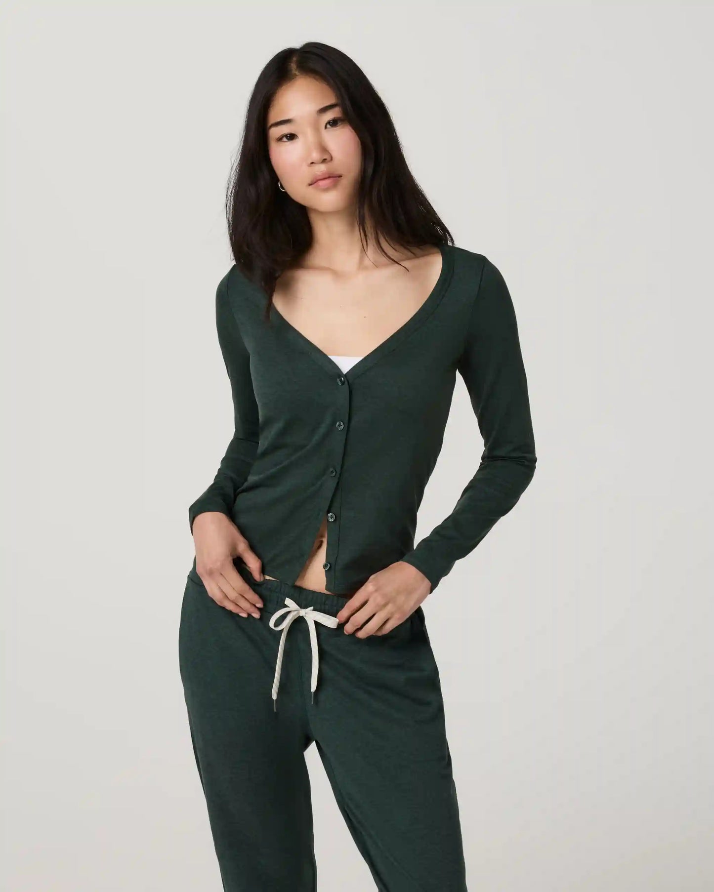 Long Sleeve Halo V-Neck Cardigan