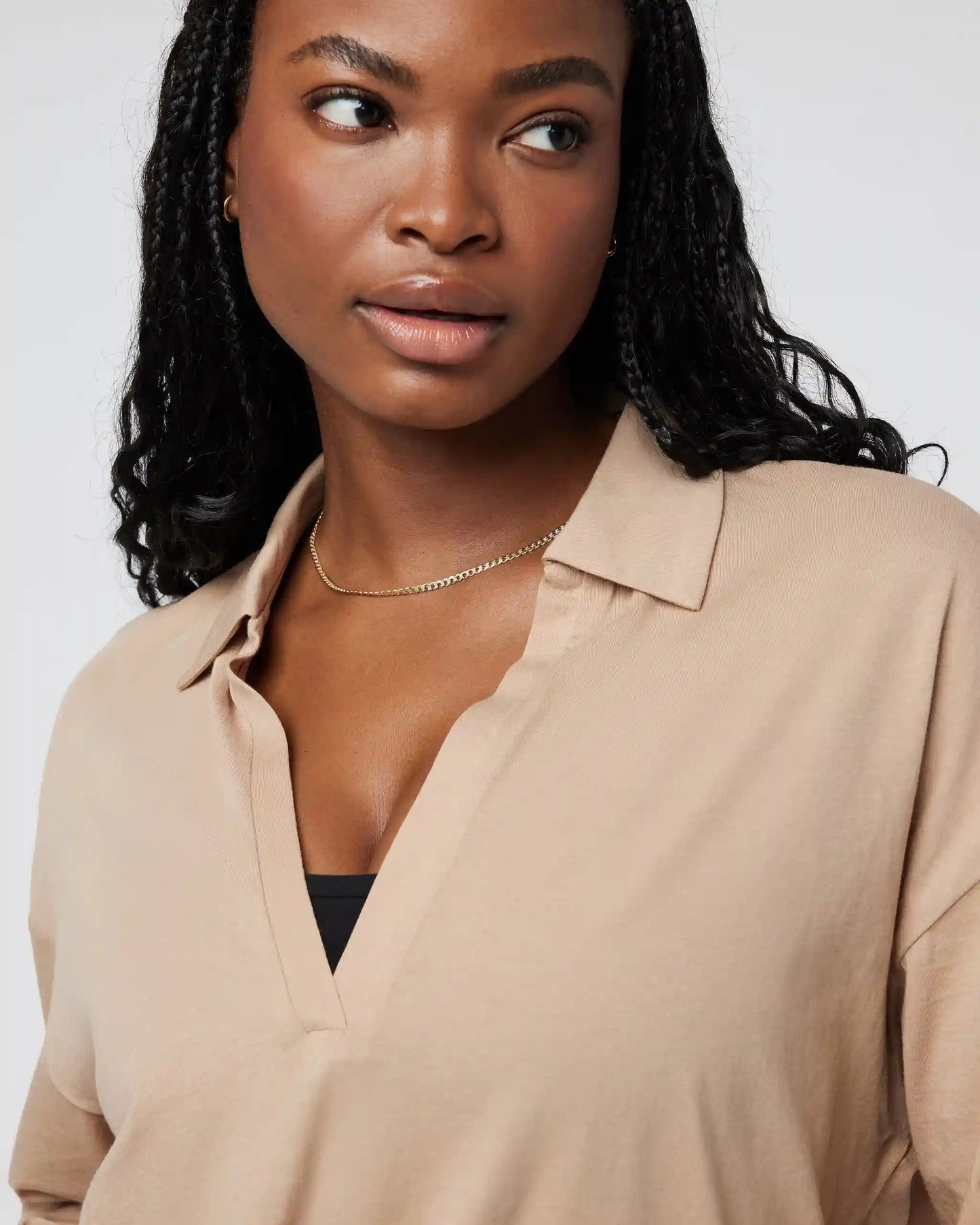 Long Sleeve Sutton Relaxed Polo
