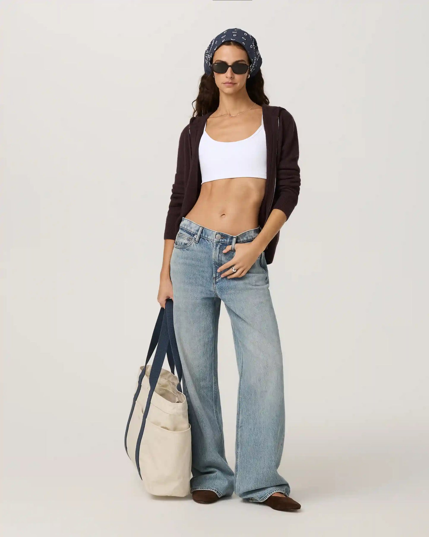 Émilie Cashmere Rib Double Zip