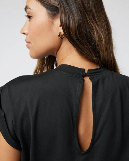 Short Sleeve Lux Crew Jumpsuit