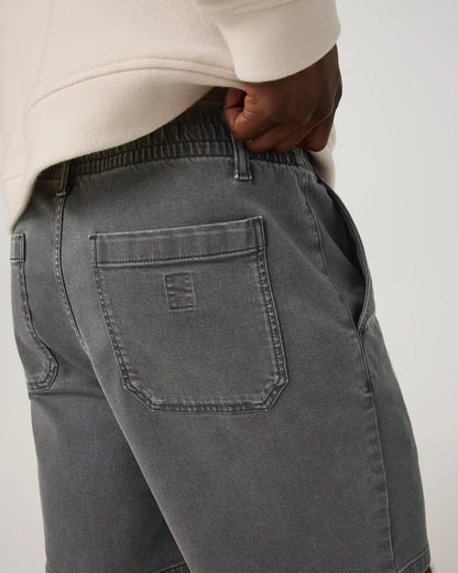 Benton Twill Elastic Waist Short 8"