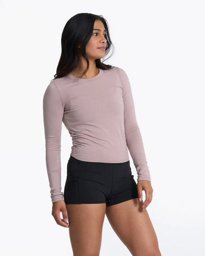 Long-Sleeve Coast Crop Crew