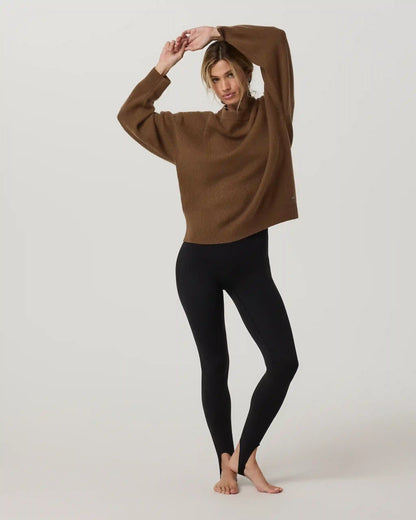 Émilie Cashmere Oversized Rib Crew