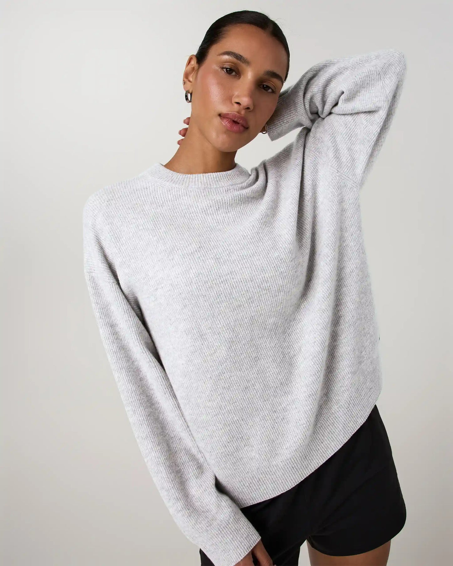 Émilie Cashmere Oversized Rib Crew