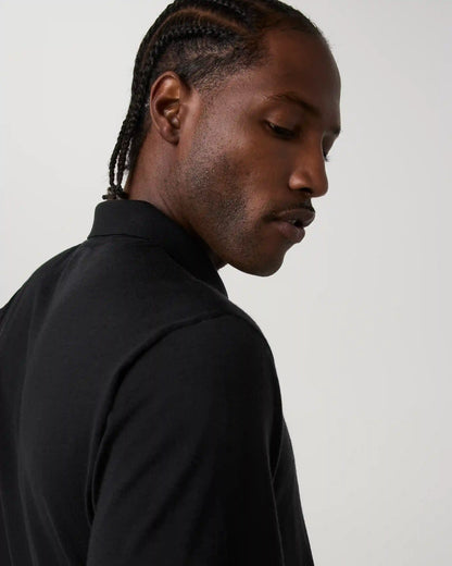Short Sleeve Merino Wool Sweater Polo