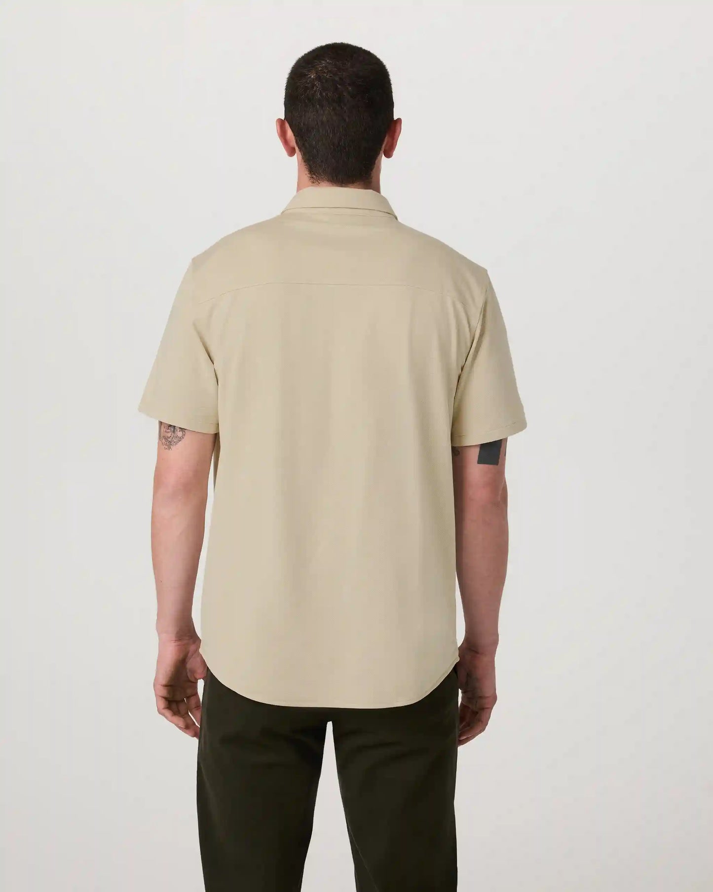 Short Sleeve Knit Oxford Button Down - Classic Fit