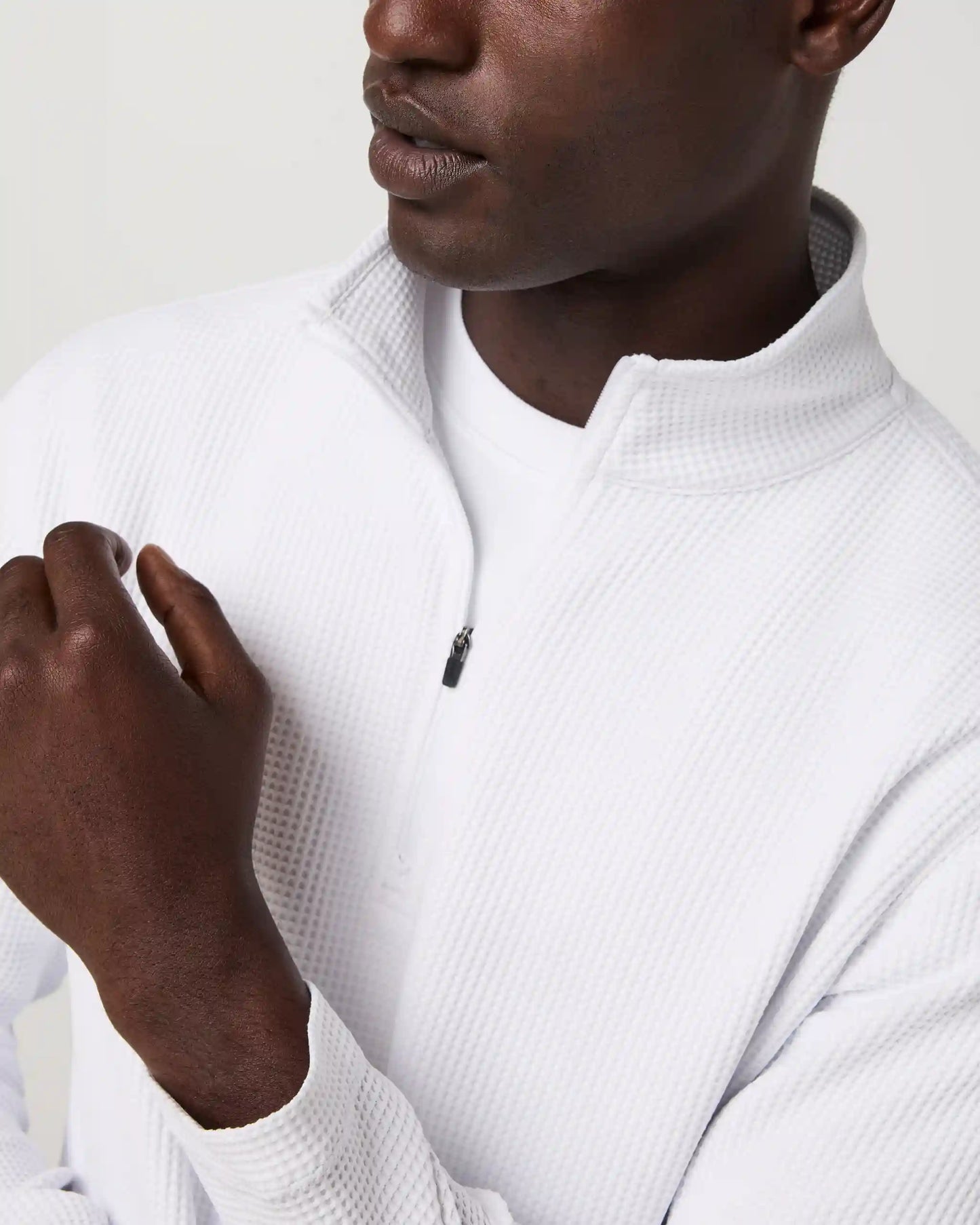 Lightweight Tech Waffle Quarter Zip