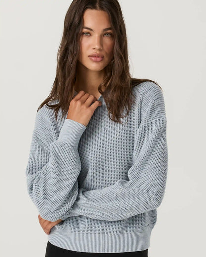 Cotton Waffle Sweater