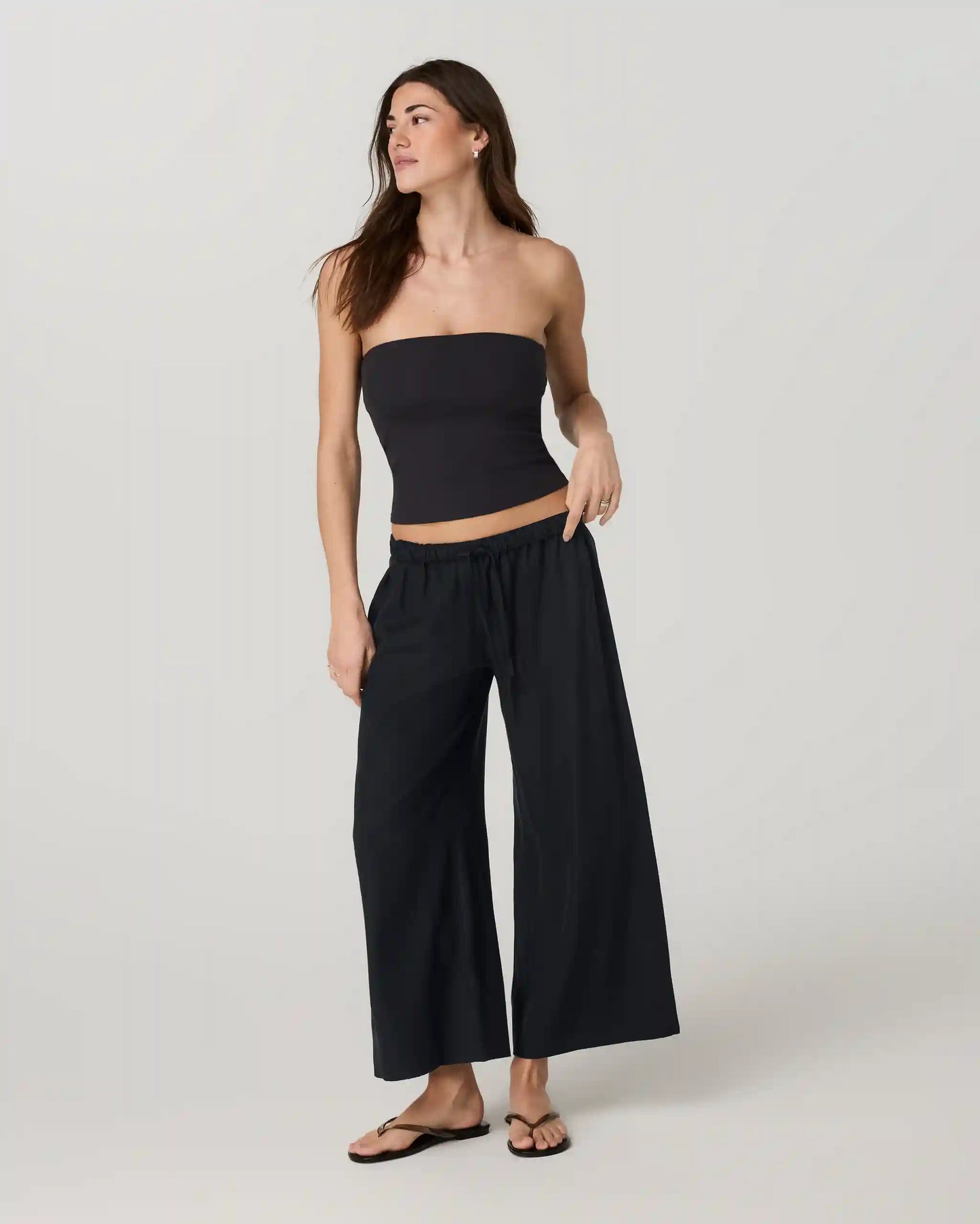 Trestles Twill Crop Wideleg Pant