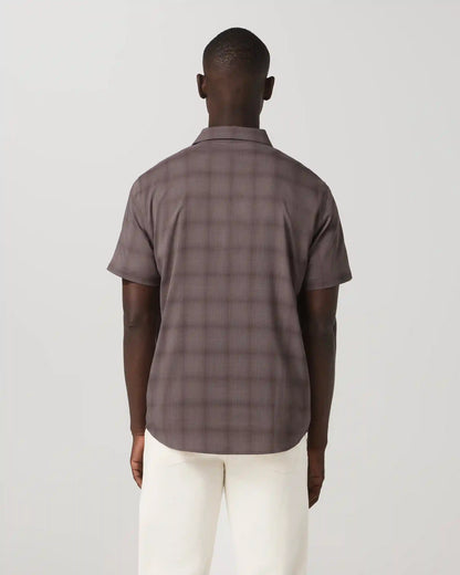Short Sleeve Plaid Button Down Shirt