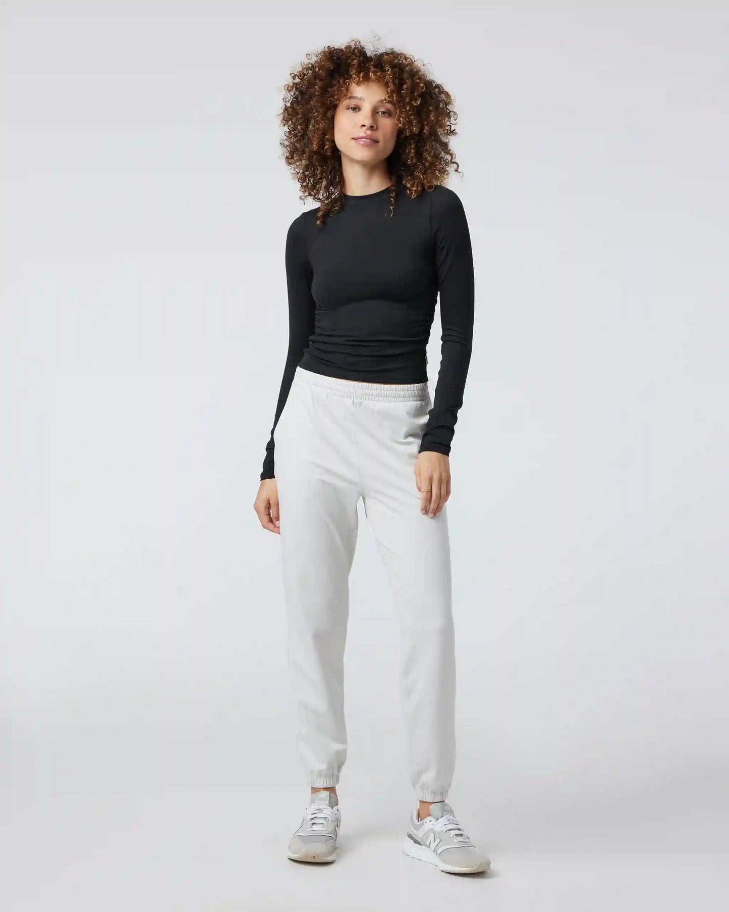 Long Sleeve Halo Ruched Tee