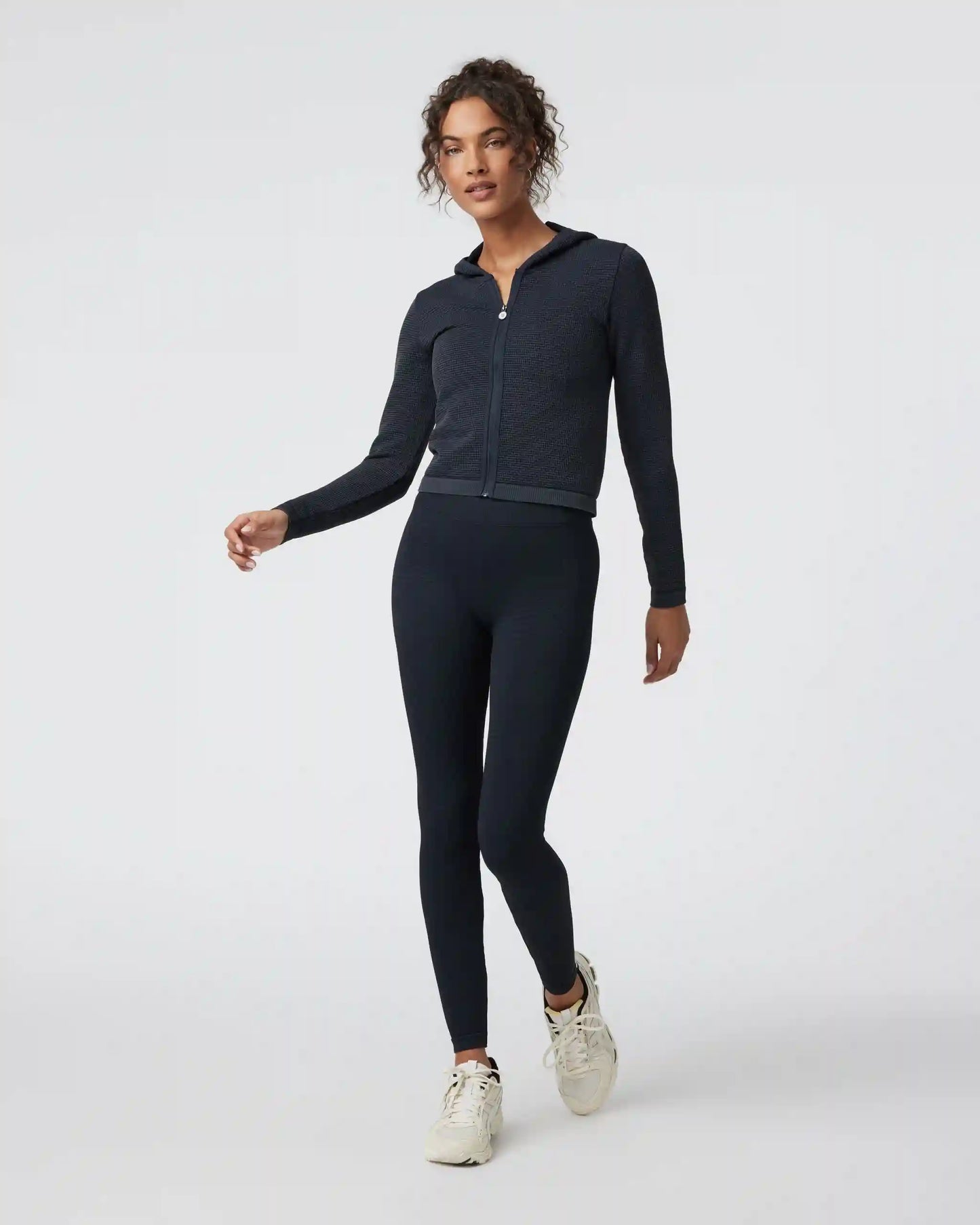 Waffle Seamless Zip Hoodie