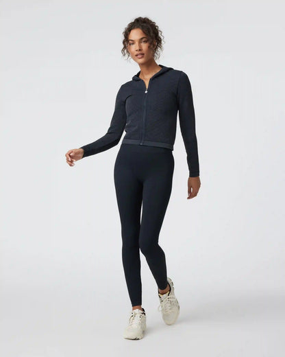 Waffle Seamless Zip Hoodie