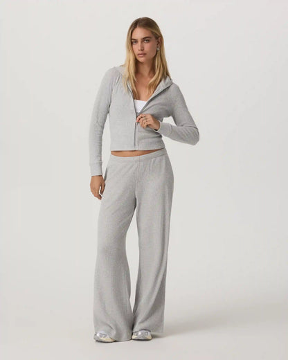Waffle Wideleg Pant - Short