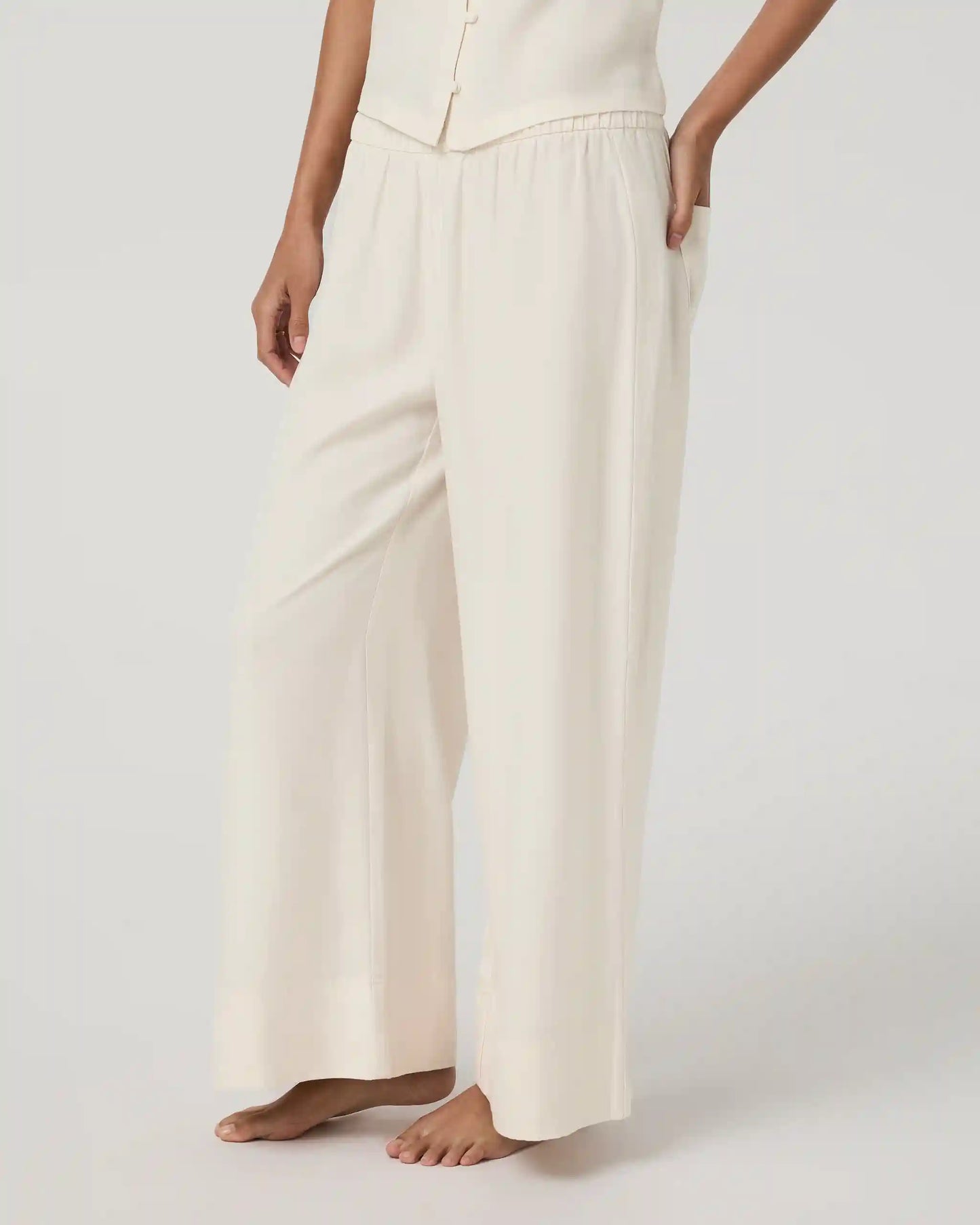Trestles Twill Crop Wideleg Pant