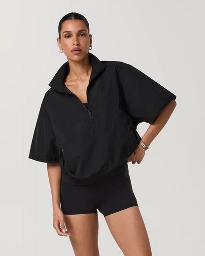 Retrograde Short Sleeve Half Zip Jacket