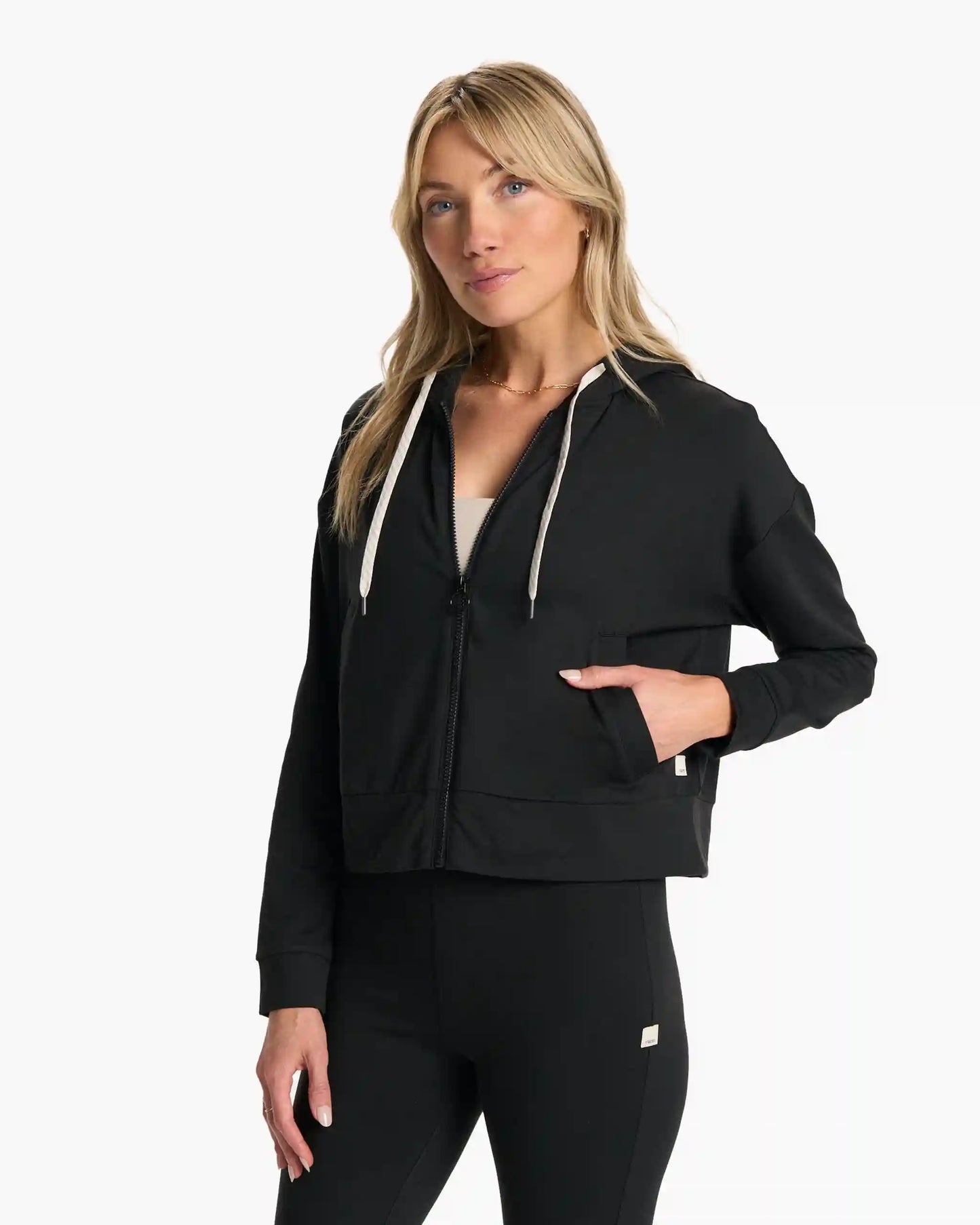 Granite Cropped Hoodie