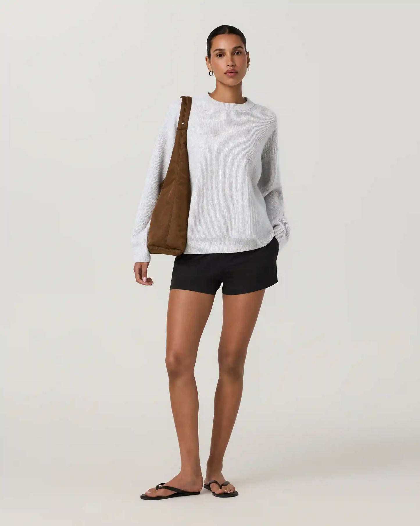 Émilie Cashmere Oversized Rib Crew