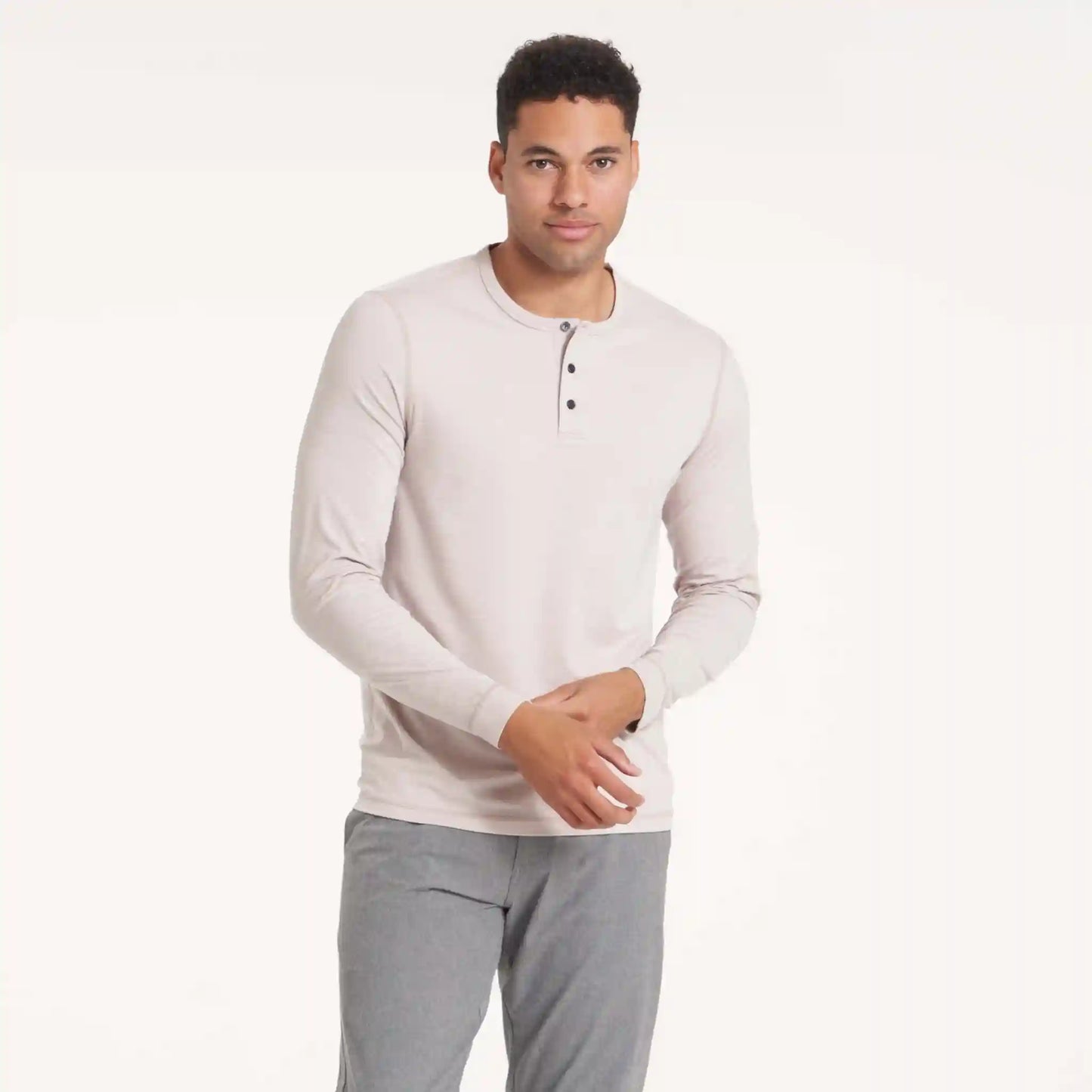 Long-Sleeve Ease Performance Henley