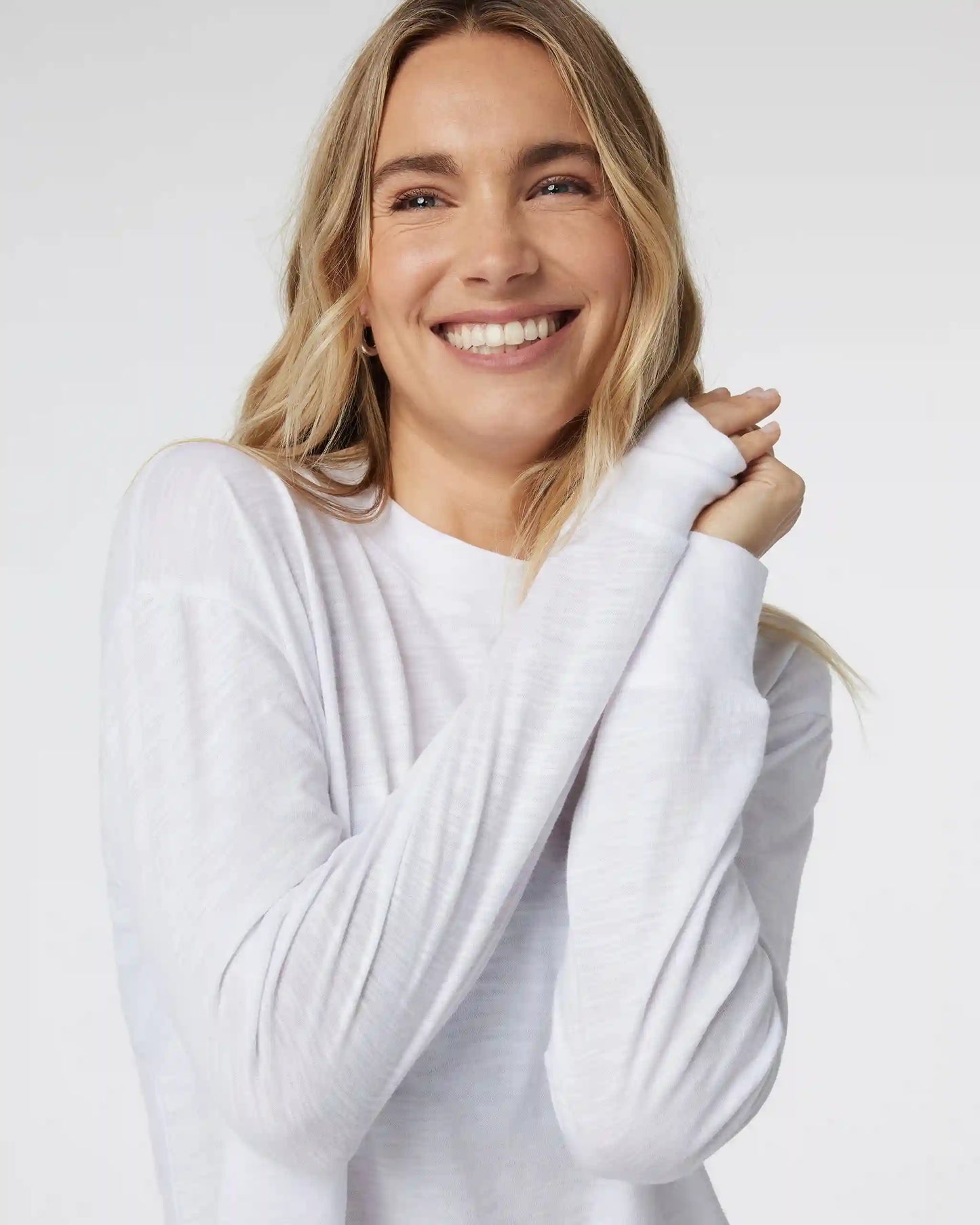 Long Sleeve Sunset Mock Tee