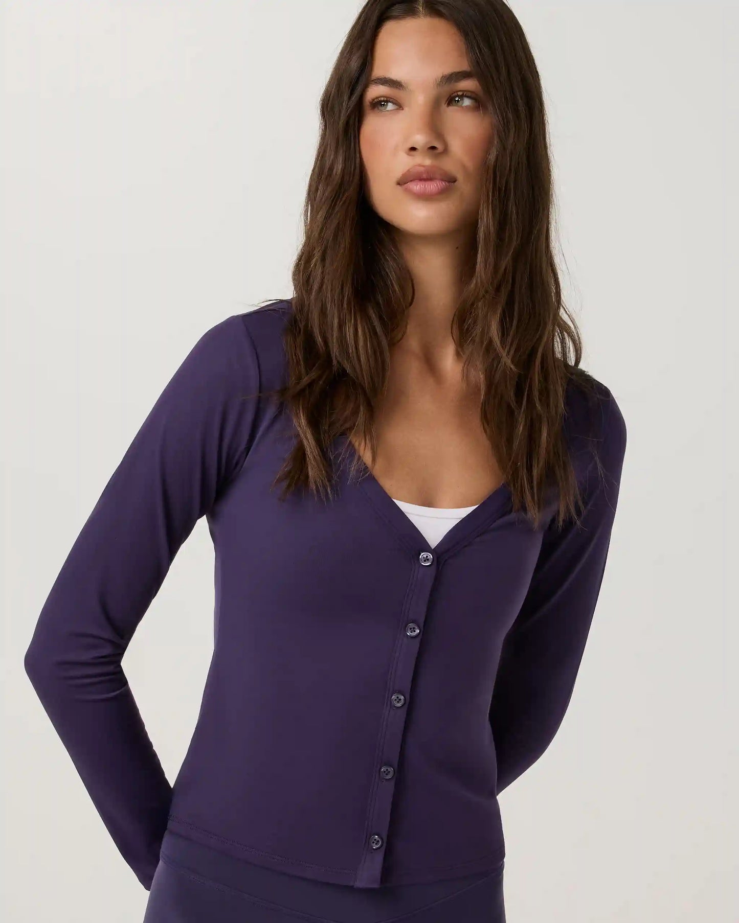 Long Sleeve Halo V-Neck Cardigan
