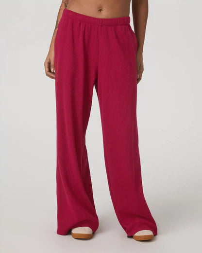 Waffle Wideleg Pant