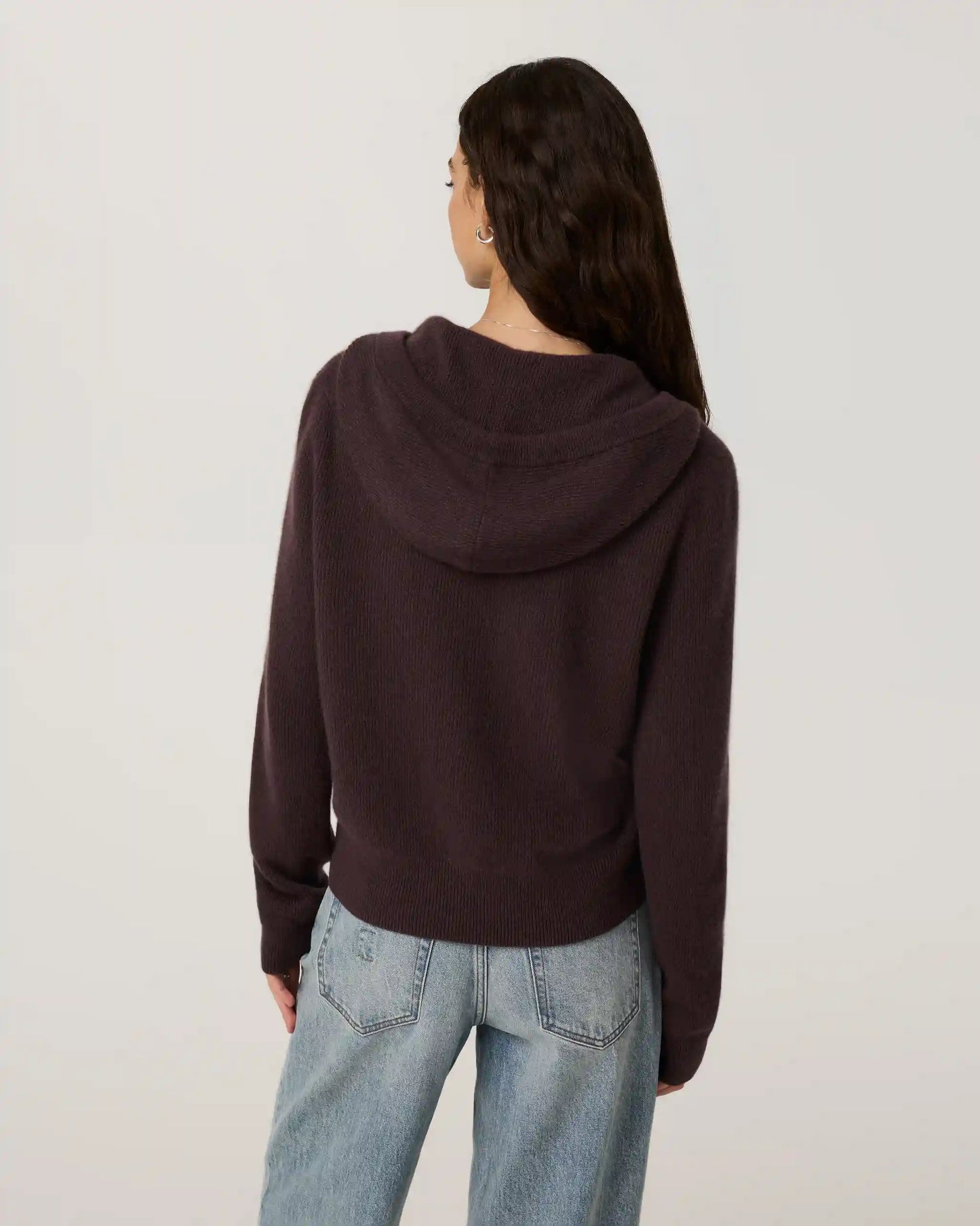 Émilie Cashmere Rib Double Zip