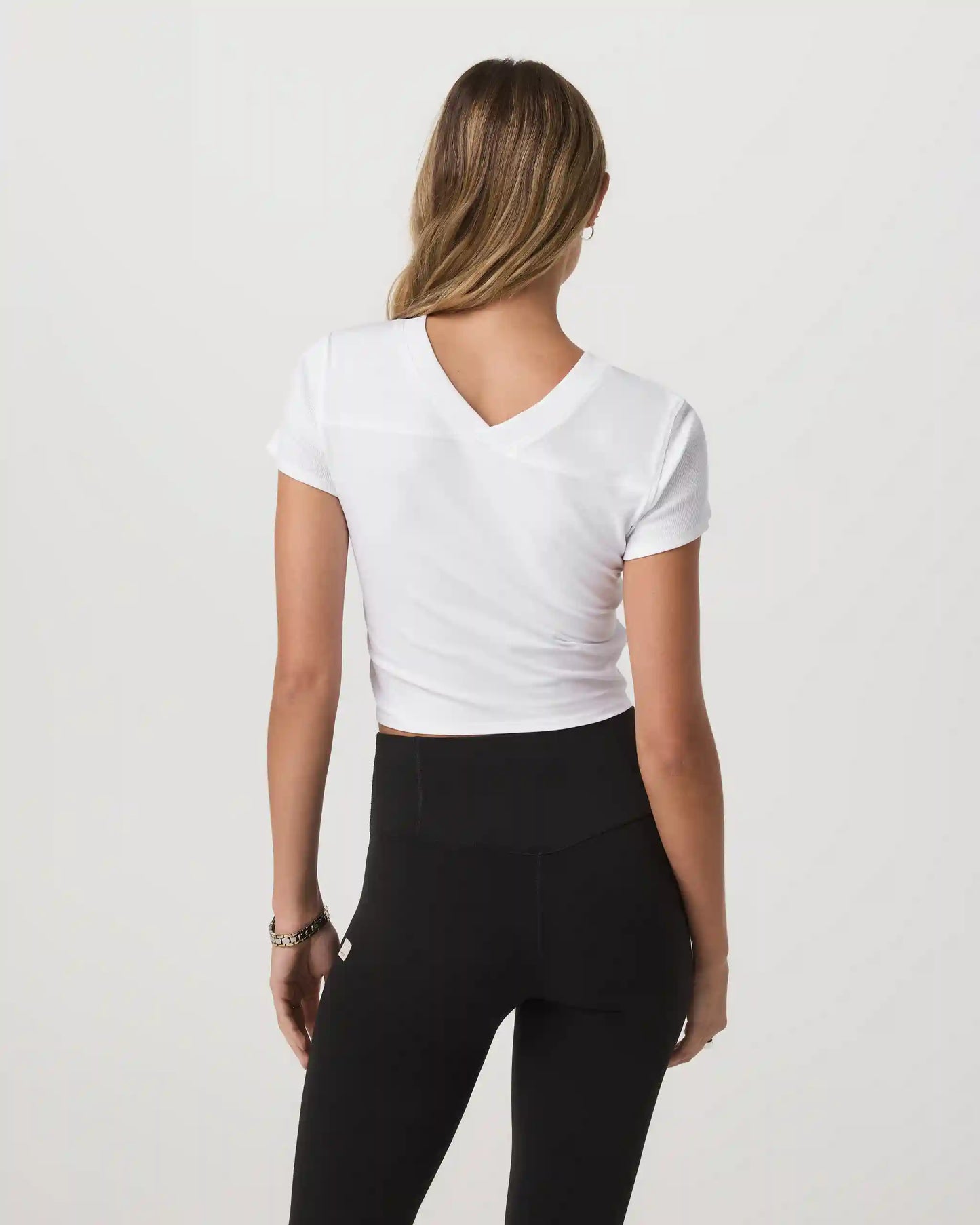 Short Sleeve Tuvalu Double V Neck