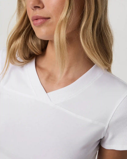 Short Sleeve Tuvalu Double V Neck