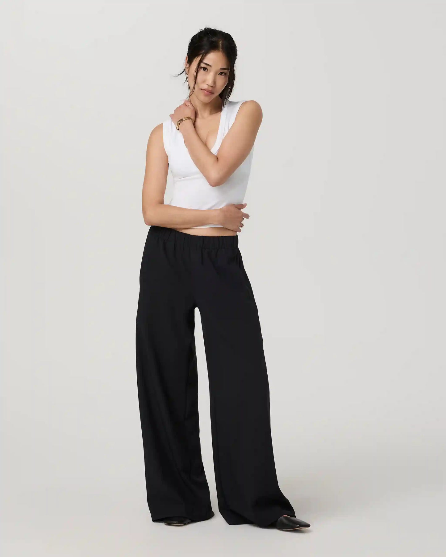 Sander Elastic Waist Trouser - Long