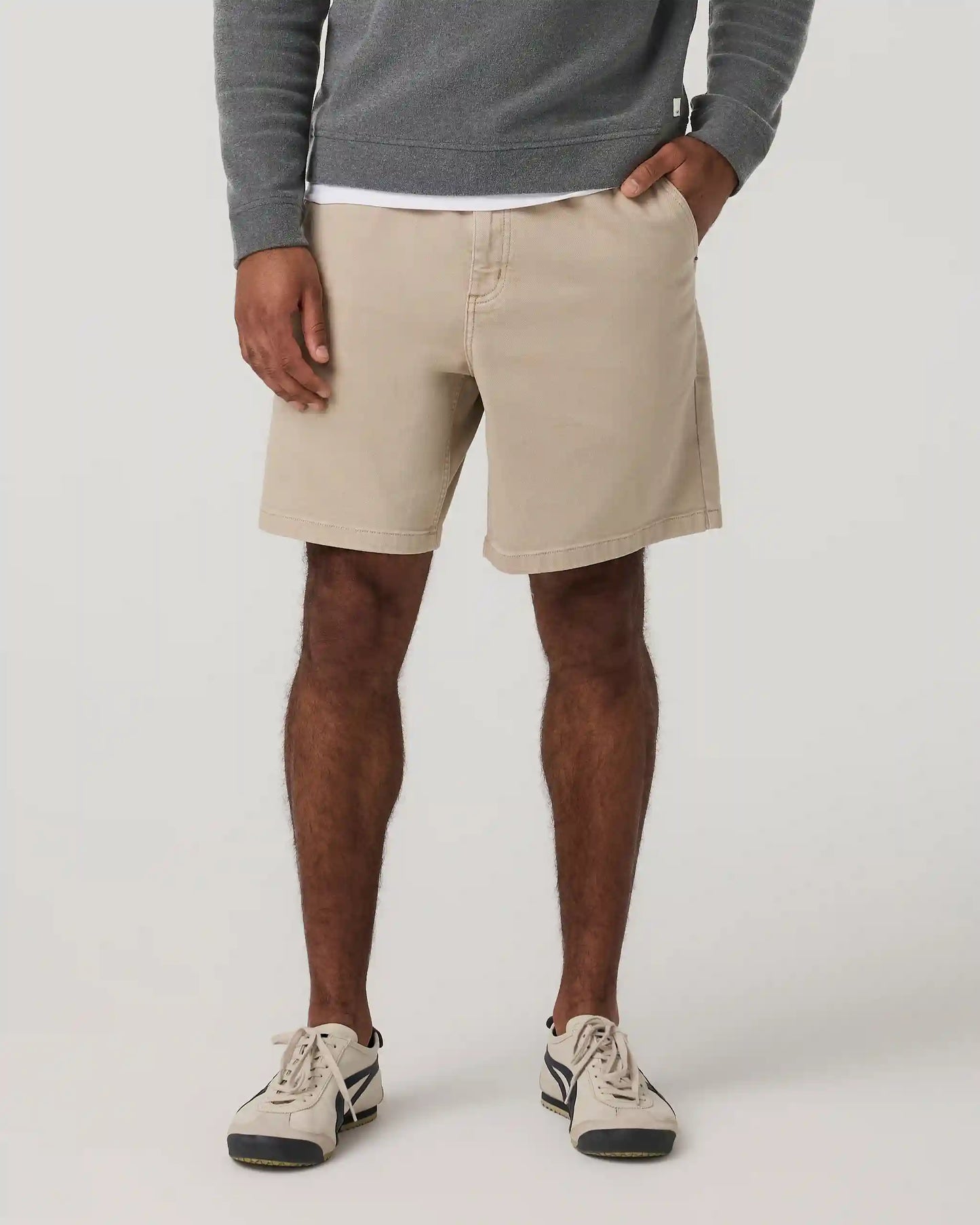 Benton Twill Elastic Waist Short 8"