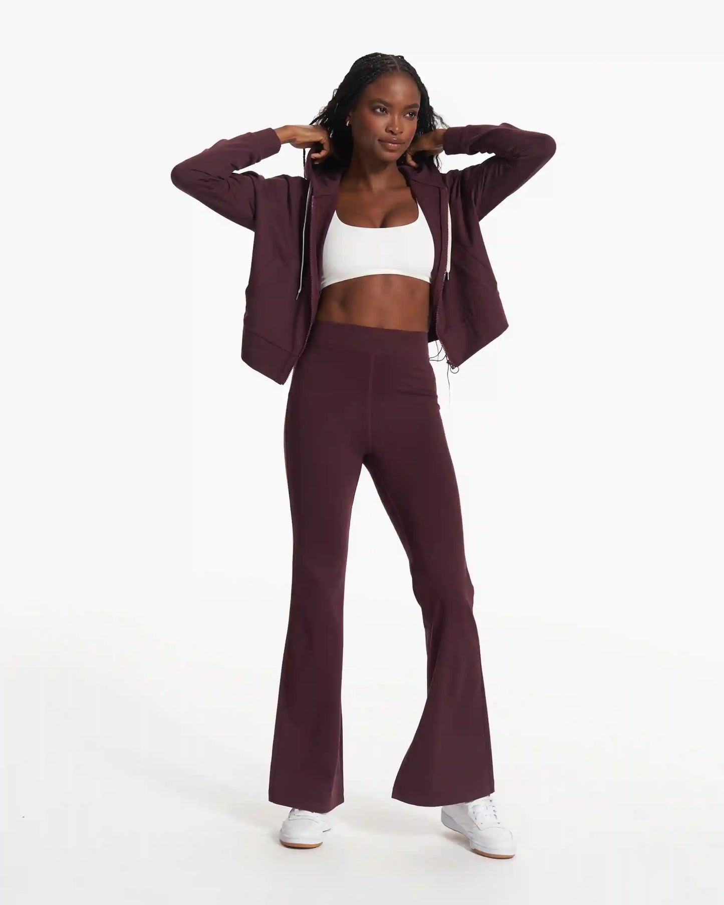 Granite Cropped Hoodie