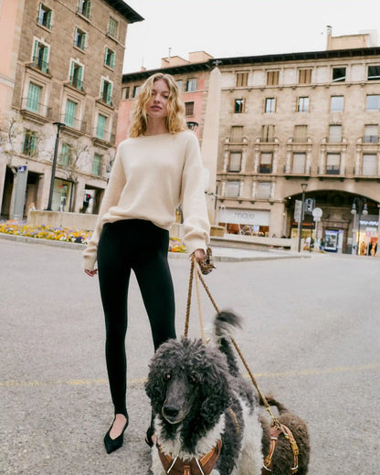 Émilie Cashmere Oversized Rib Crew