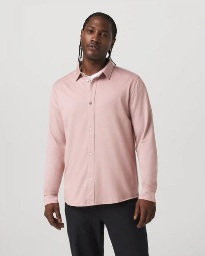 Long Sleeve Knit Oxford Button Down - Classic Fit
