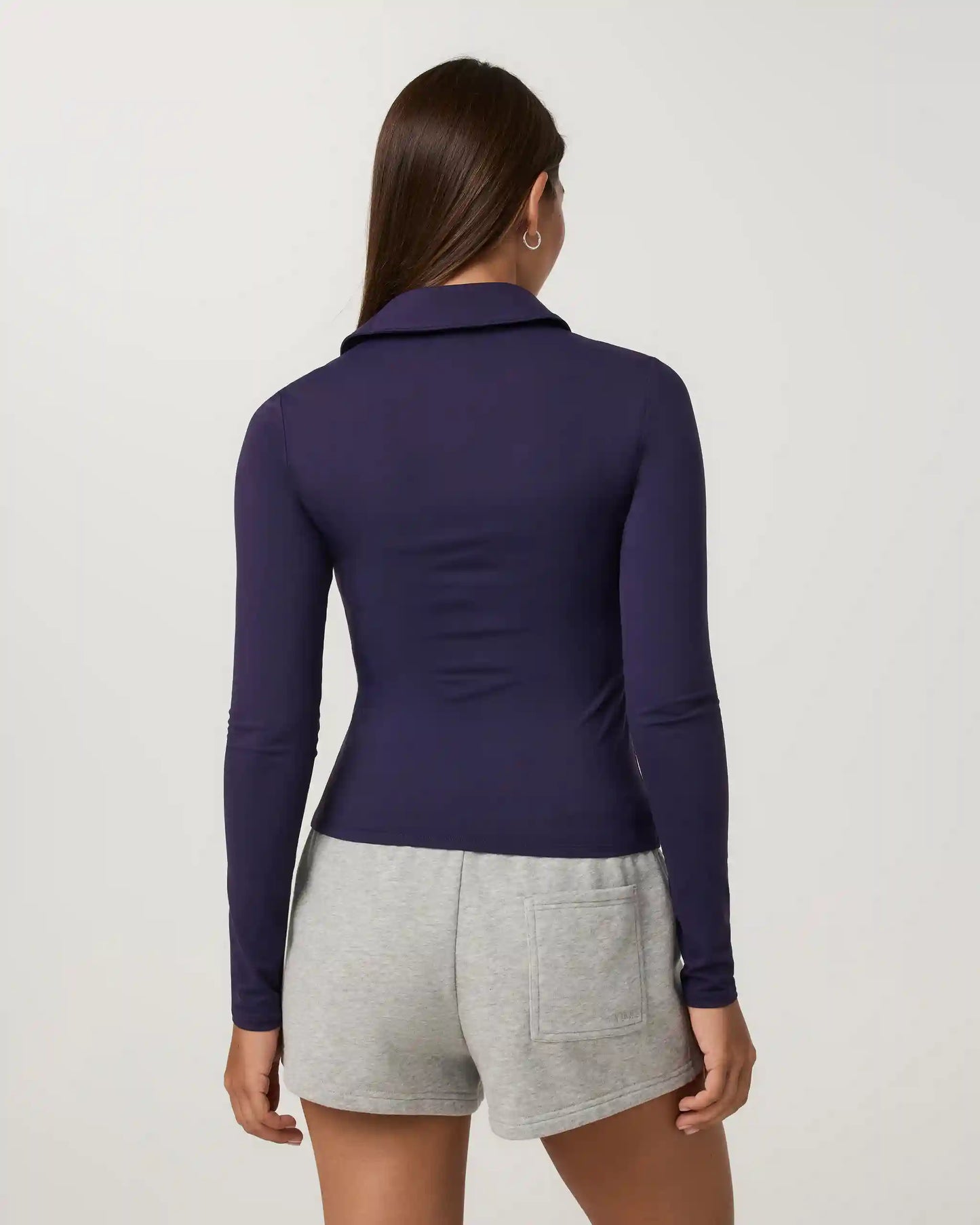 Long Sleeve Halo Double Zip Top