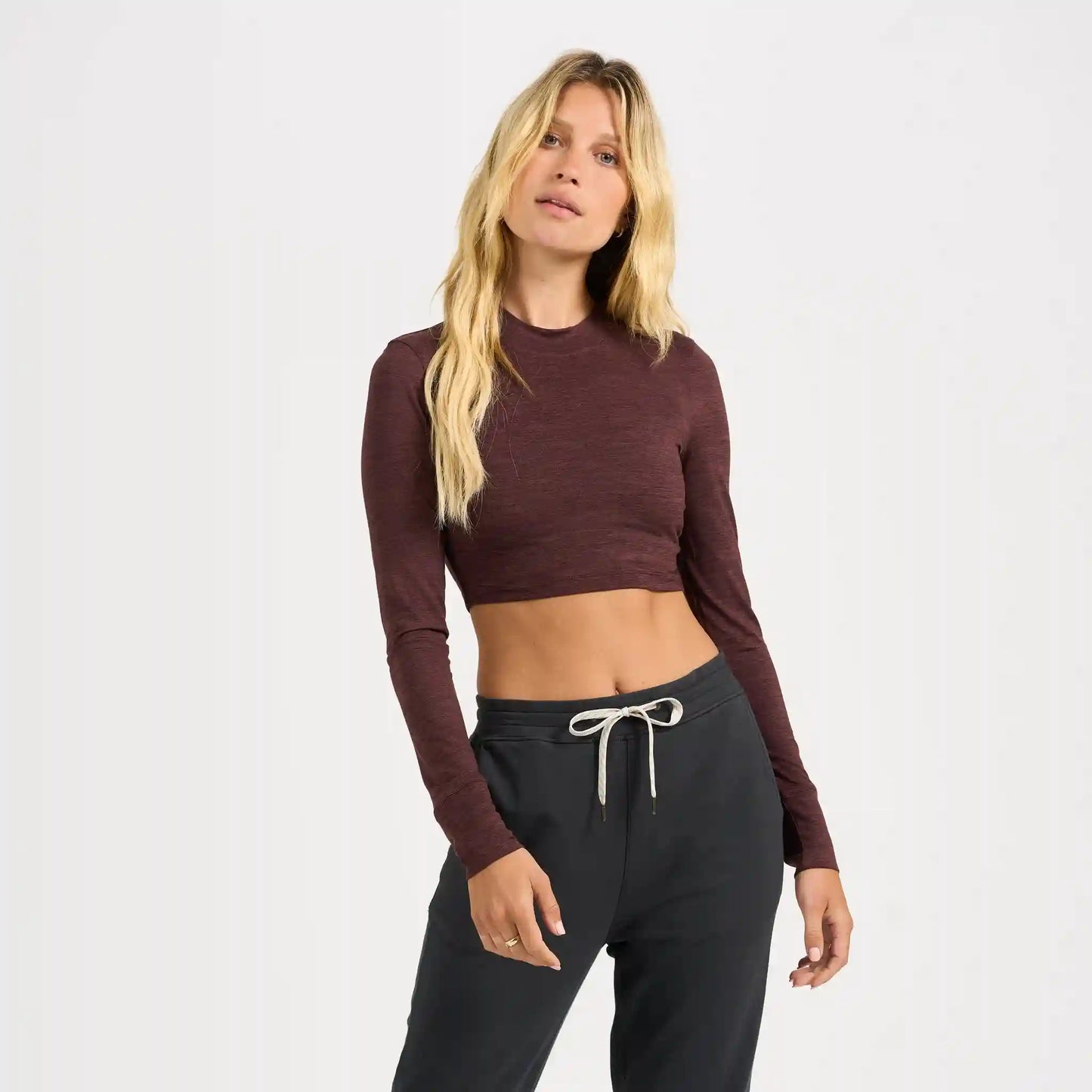 Long-Sleeve Lux Crop Tee