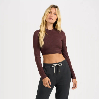 Long-Sleeve Lux Crop Tee